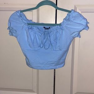 Shein puffer sleeve top